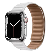 Carmenta Akıllı Saat Deri Kordon 44 MM - Beyaz